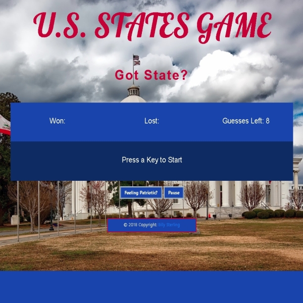 US States Guessing Game